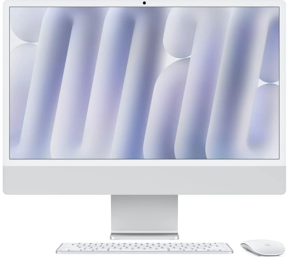 APPLE iMac 4.5K 24" (2024) - M4, 512 GB SSD, RAM 16 GB, Silver, Silver/Grey, image 1 of 1