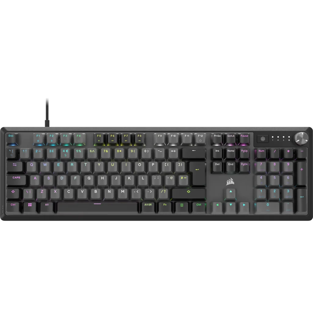 Corsair K70 CORE RGB Mechanical Gaming Keyboard - Steel Grey (UK), image 1 of 8
