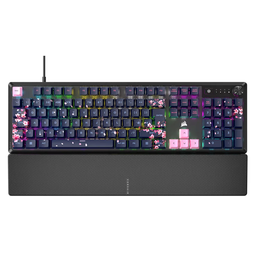 Corsair K70 CORE SE RGB Mechanical Gaming Keyboard - Dark Cherry Blossom (UK), image 1 of 8
