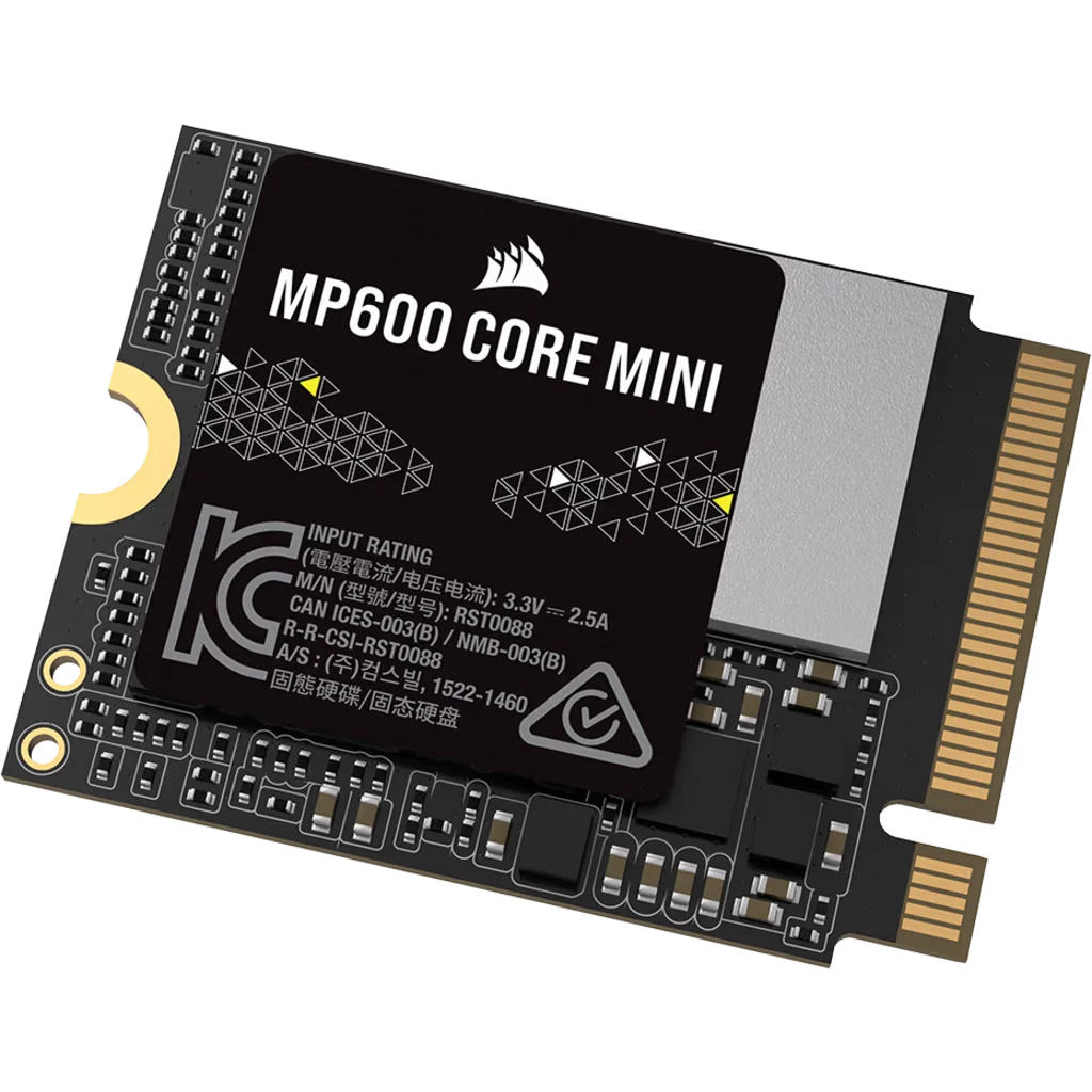 Corsair MP600 CORE MINI 2TB PCIe 4.0 (Gen4) x4 NVMe M.2 SSD, image 1 of 8