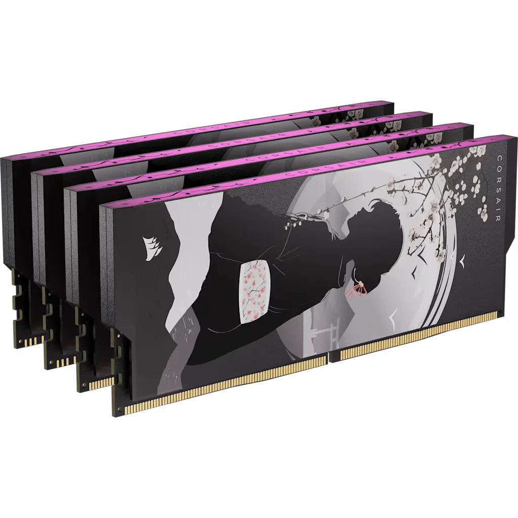 Corsair SHUGO 32GB (2x16GB & 2x LEKs) DDR5 DRAM Up To 6000MT/s CL28 Memory Kit - SAKURA NOA, image 1 of 8