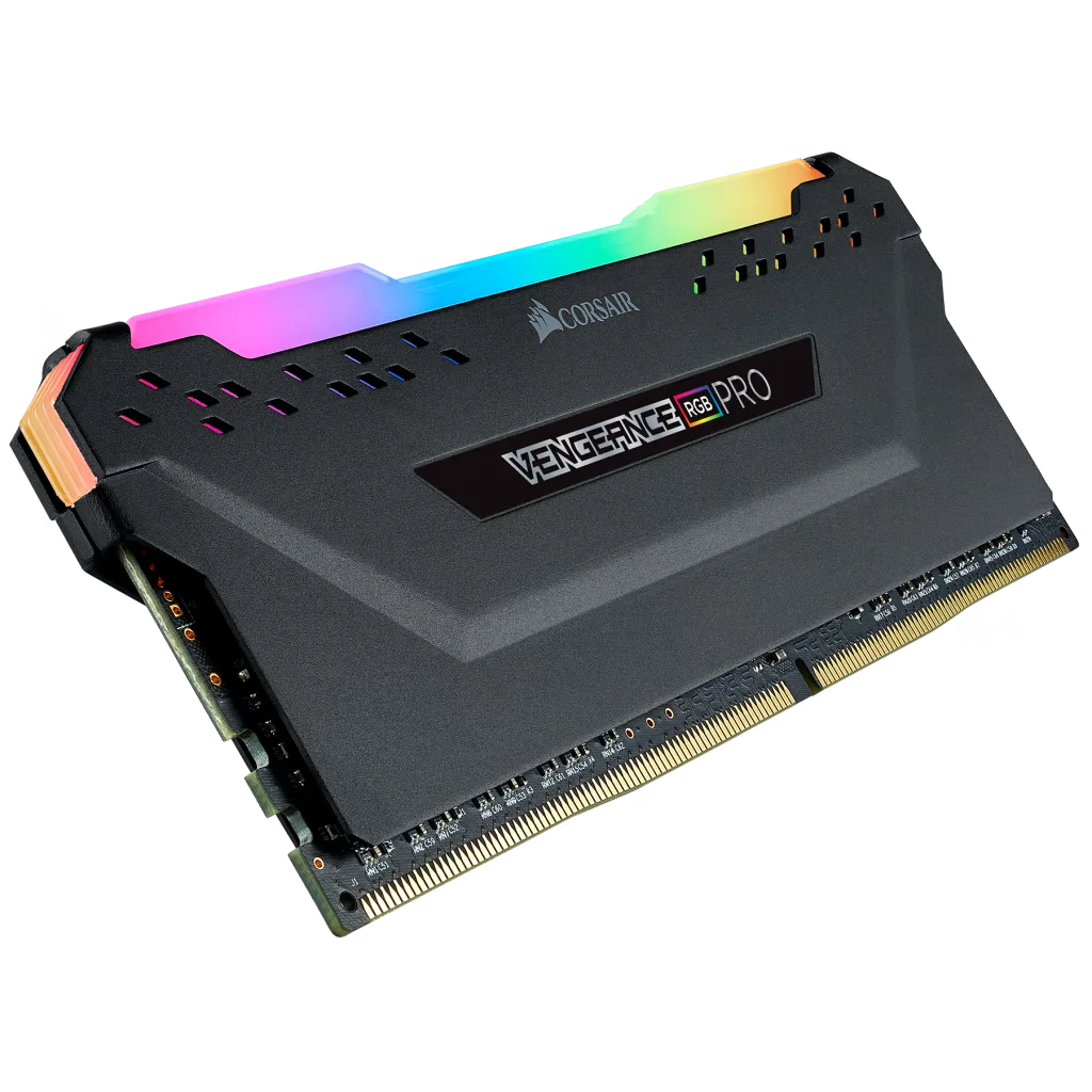 Corsair VENGEANCE RGB PRO 8GB (1 x 8GB) DDR4 DRAM Up To 3600MHz C18 Memory Kit - Black, image 1 of 7