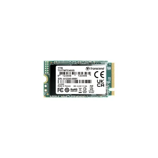 Transcend 400S 1TB M.2 PCIe NVMe SSD - TS1TMTE400S, image 1 of 1