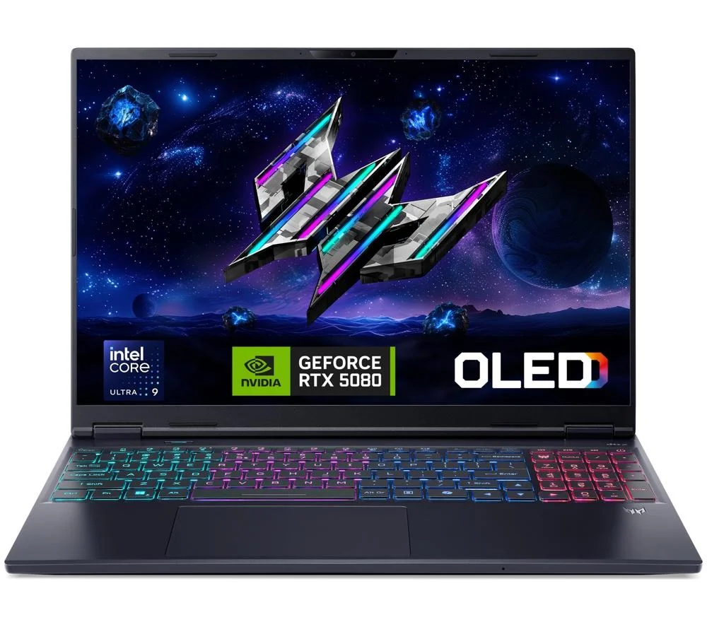 ACER Predator Helios 16S AI 16" Gaming Laptop - Intel Core Ultra 9, RTX 5080, 1 TB SSD, Black, image 1 of 1