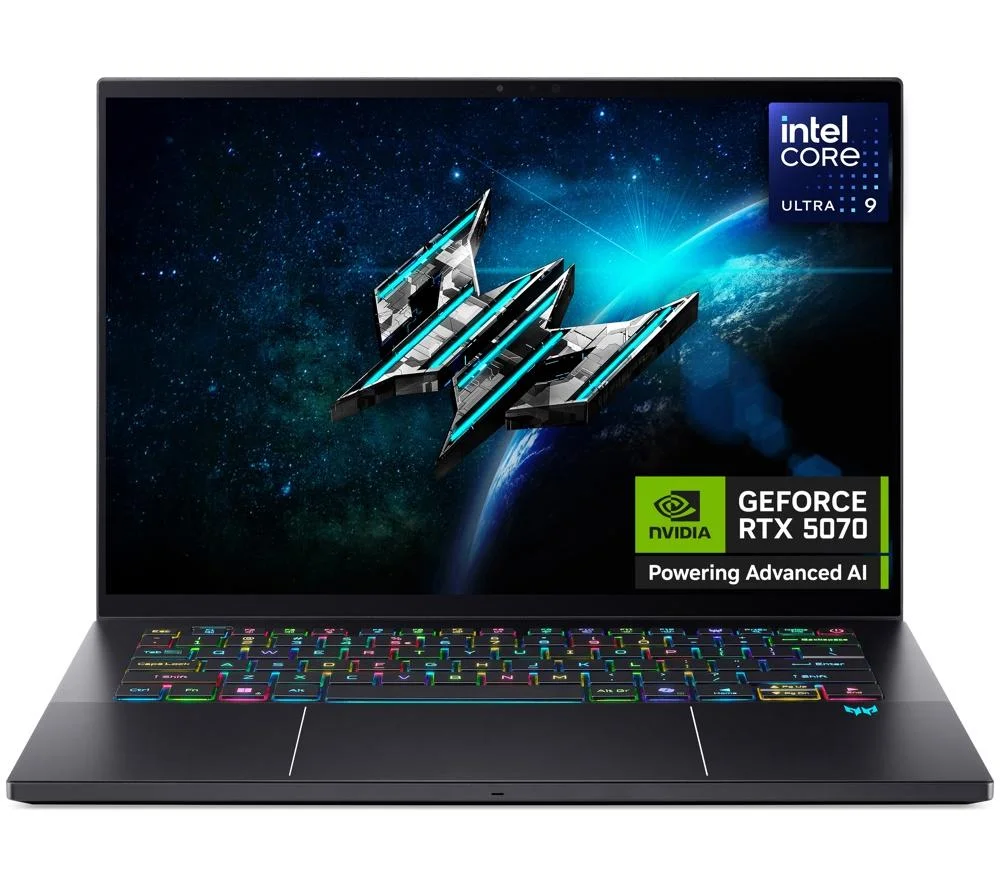 ACER Predator Triton 14 AI 14.5" Gaming Laptop - Intel Core Ultra 9, RTX 5070, 2 TB SSD, Black, image 1 of 1