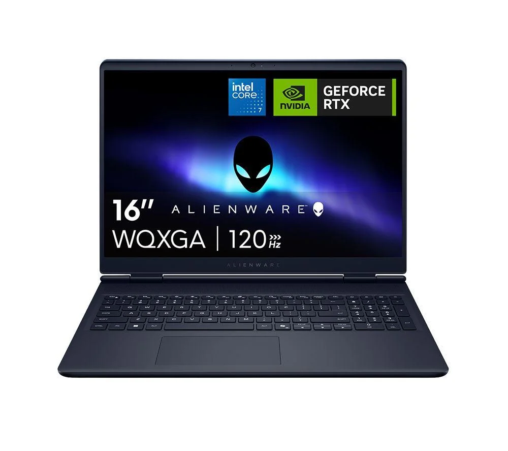 ALIENWARE 16 Aurora 16" Gaming Laptop - Intel Core 7, RTX 5060, 1 TB SSD, Black, image 1 of 1