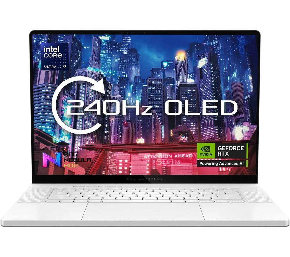 ASUS ROG Zephyrus G16 16" Gaming Laptop - Intel Core Ultra 9, RTX 5090, 2 TB SSD, White, image 1 of 1