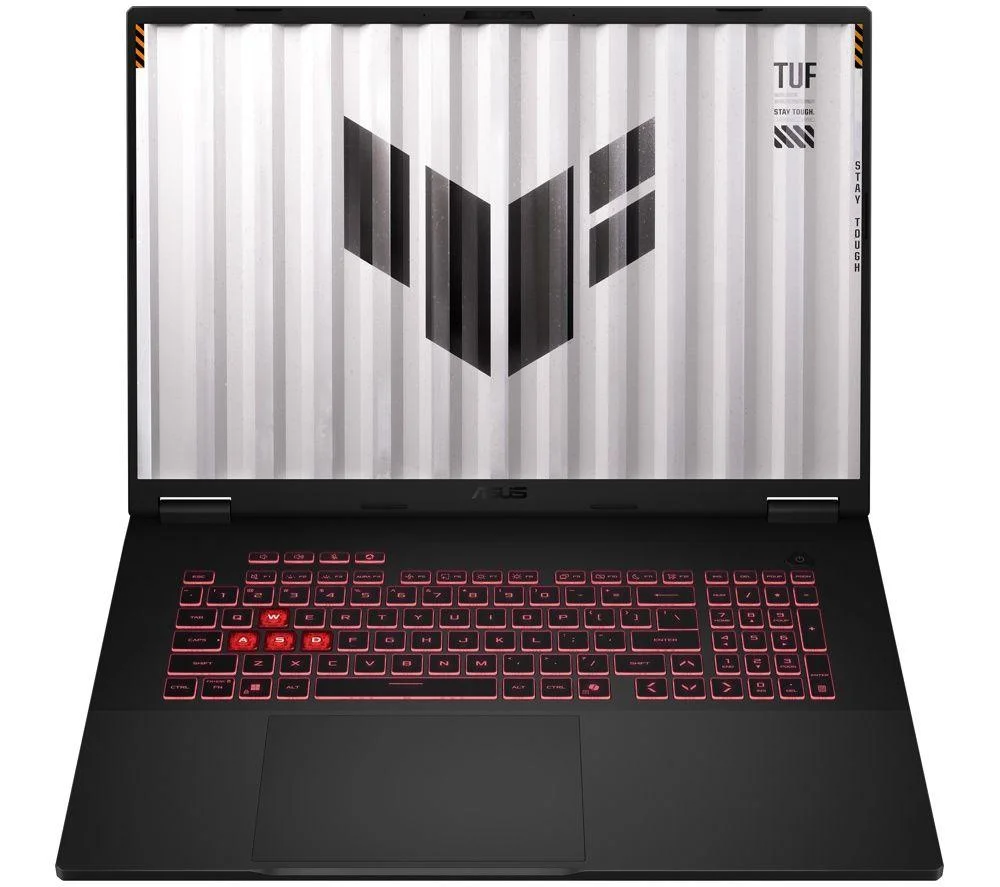 Asus TUF Gaming A18 18" Gaming Laptop - AMD Ryzen 7, RTX 5060, 1 TB SSD, Silver/Grey, image 1 of 1