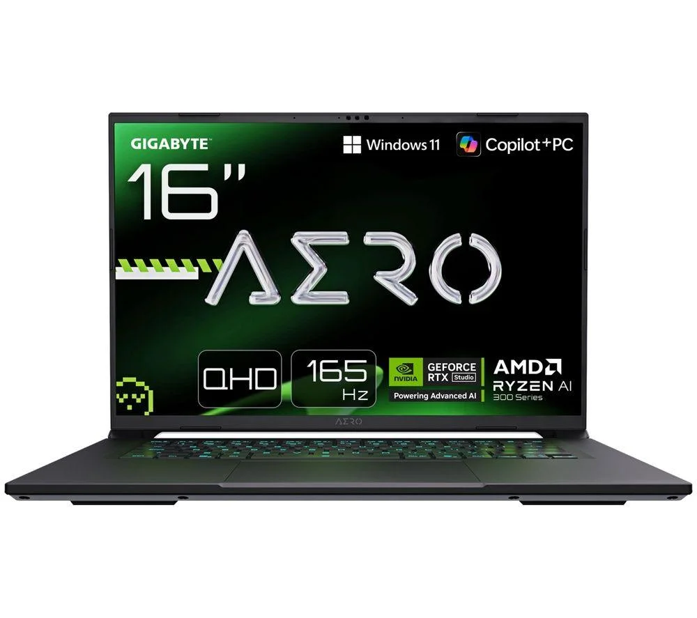 GIGABYTE AERO X16 16" Gaming Laptop - AMD Ryzen AI 7, RTX 5060, 1 TB SSD, White, image 1 of 1