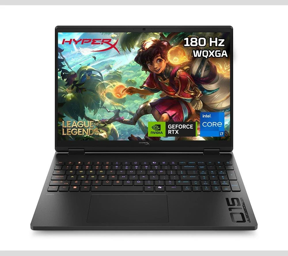 HP HyperX OMEN 15.3" Gaming Laptop - Intel Core i7, RTX 5060, 1 TB SSD, Black, image 1 of 1