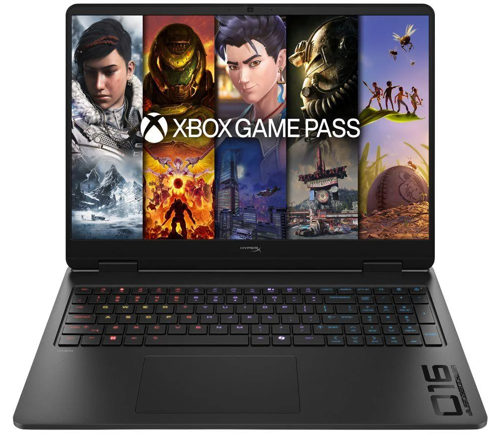 HP HyperX OMEN 16" Gaming Laptop - Intel Core i7, RTX 5060, 1 TB SSD, Black, image 1 of 1
