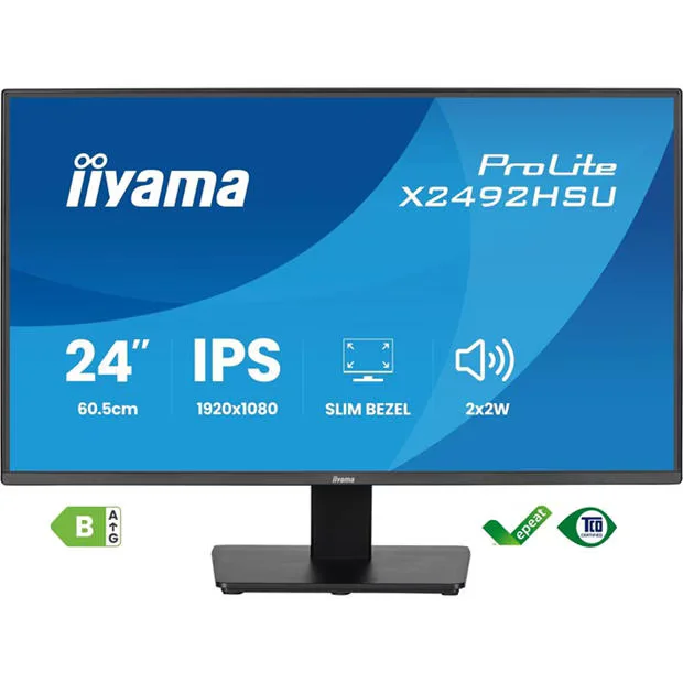 iiyama X2492HSU-B1 24 inch Eco IPS 120Hz 1ms Full HD Monitor, image 1 of 1