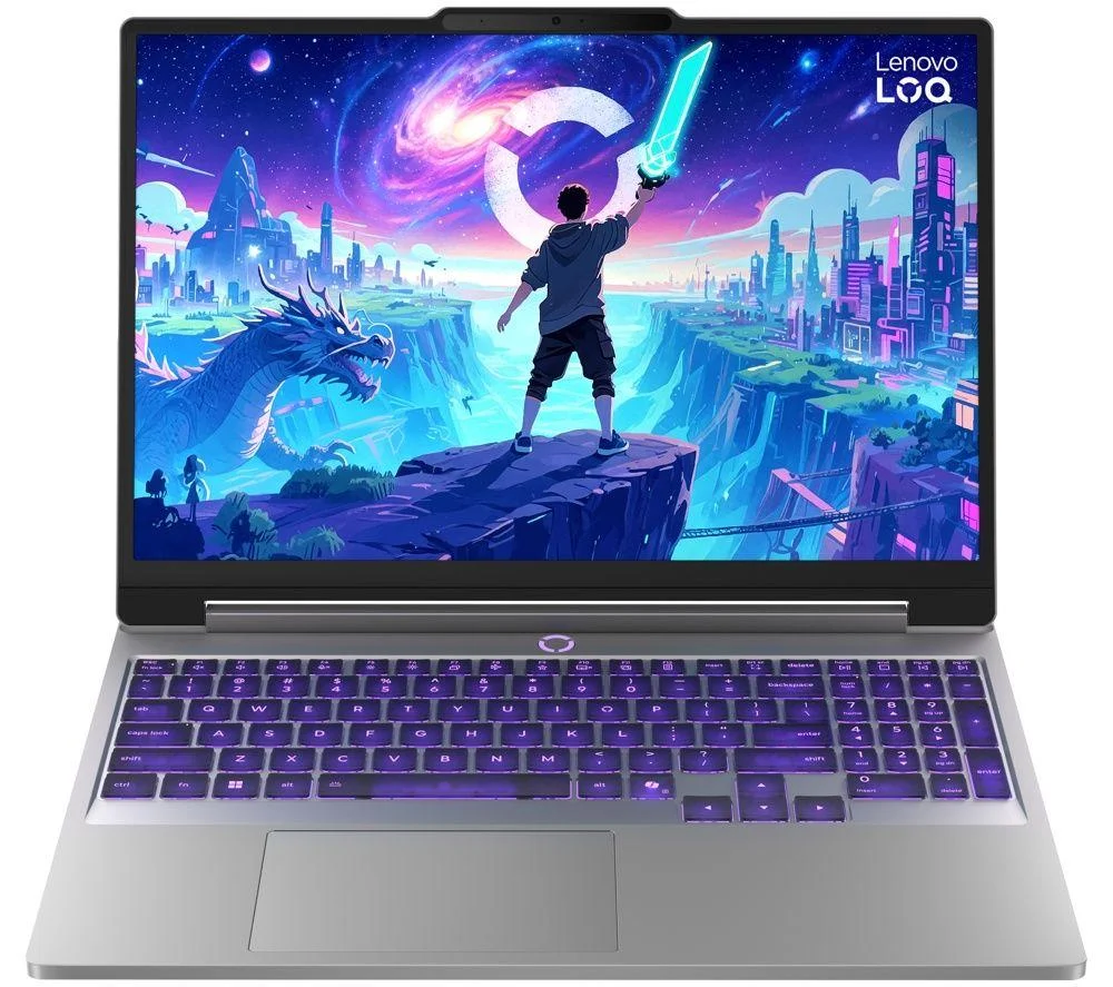 LENOVO LOQ 15.3" Gaming Laptop - Intel Core 5, RTX 3050, 512 GB SSD, Silver/Grey, image 1 of 1