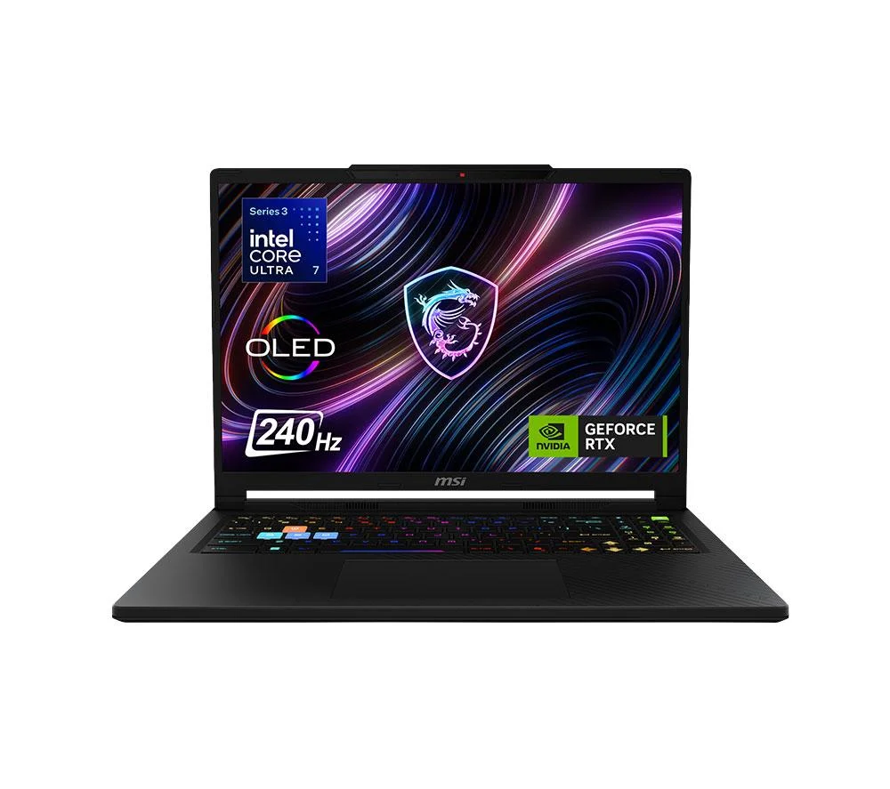 MSI Raider 16 HX 16" Gaming Laptop - Intel Core Ultra 7, RTX 5070 Ti, 1 TB SSD, Black, image 1 of 1