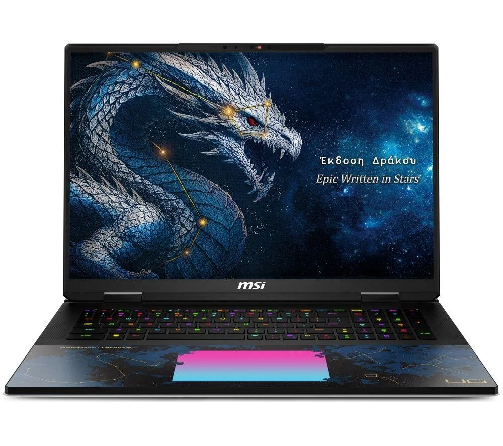 MSI Titan 18 HX Dragon Edition Draco Epic 18" Gaming Laptop - Intel Core Ultra 9, RTX 5090, 4 TB SSD, Black, image 1 of 1