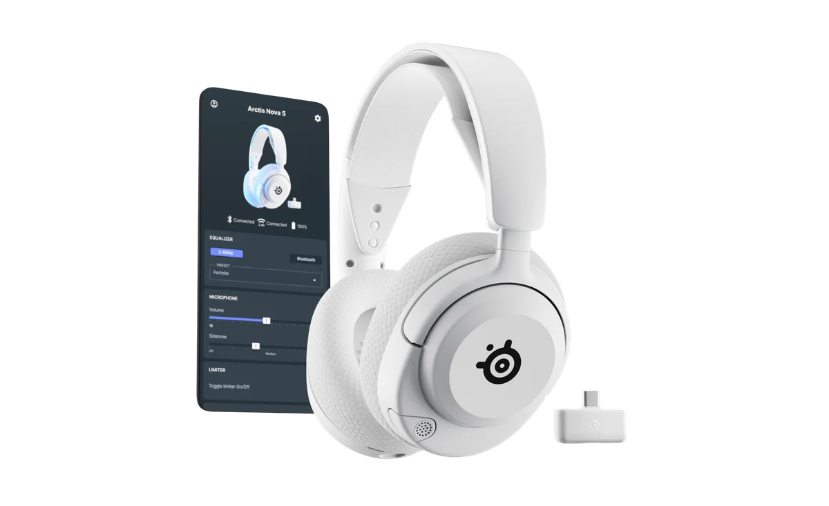 SteelSeries Arctis Nova 5P Wireless - White, image 1 of 1