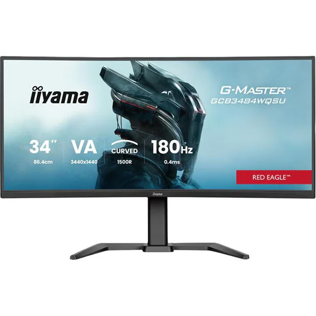 iiyama G-Master GCB3484WQSU-B1 34 Inch 180Hz Curved Monitor, image 1 of 1