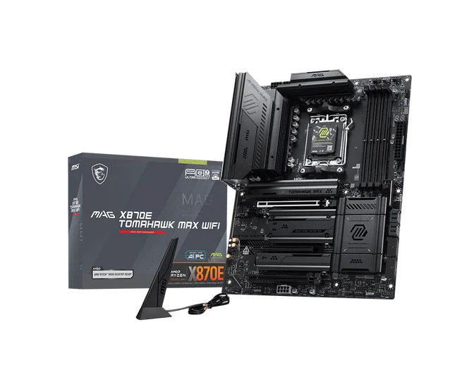 MSI MAG X870E TOMAHAWK MAX WIFI AMD DDR5 PCIe 5.0 ATX Motherboard - Socket AM5, image 1 of 1