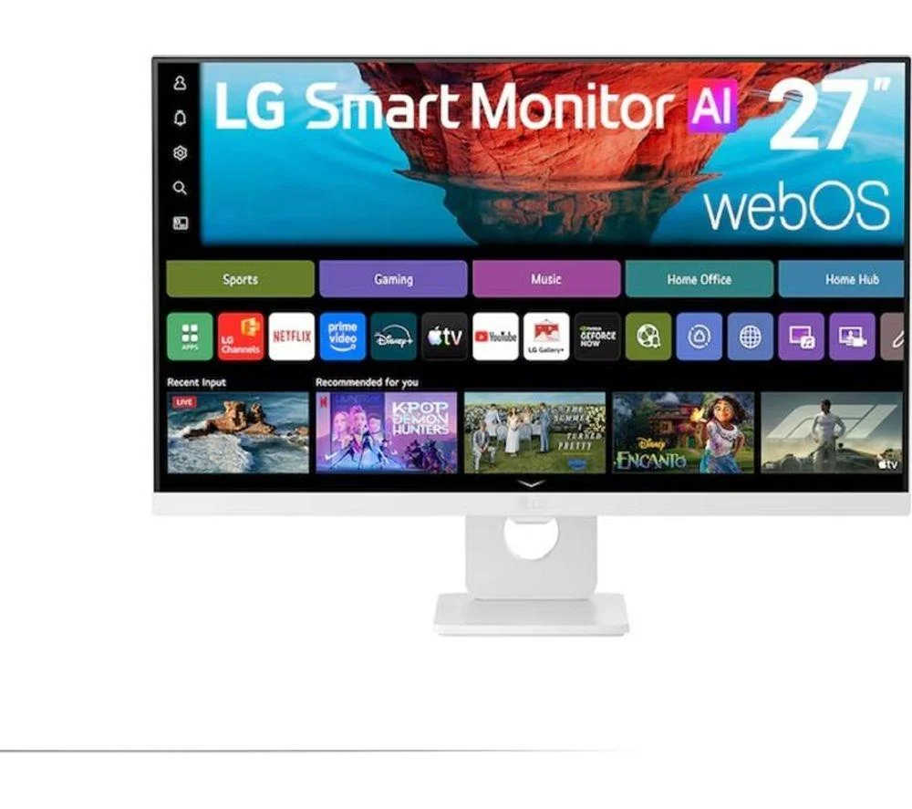 LG U7s 27U731SB-W Smart 4K Ultra HD 27" IPS Monitor - White, image 1 of 1