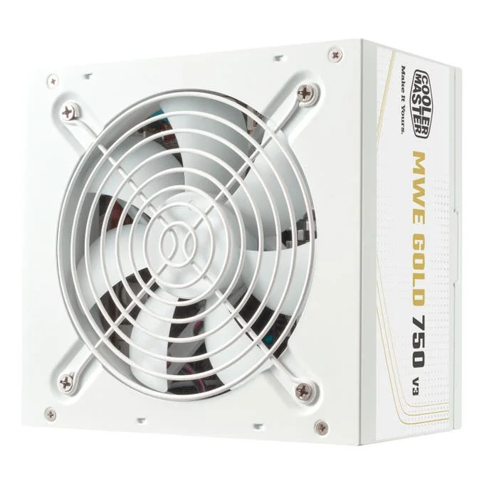 Cooler Master MWE Bronze 750w ATX 3.1 Non Modular Power Supply - White - MPE-7506-ACAG-GUK, image 1 of 1