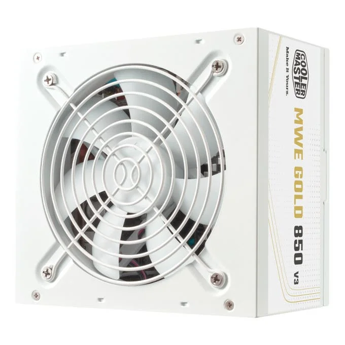 Cooler Master MWE Bronze 850w ATX 3.1 Non Modular Power Supply - White - MPE-8506-ACAG-GUK, image 1 of 1