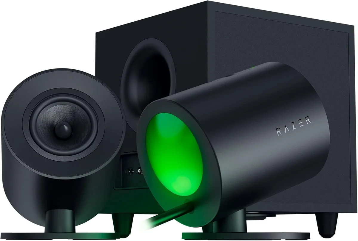 Razer Nommo V2 Full-Range 2.1 PC Gaming Speakers with Wired Subwoofer, image 1 of 1