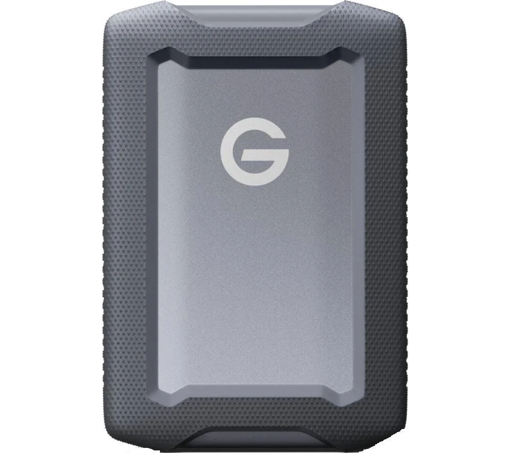 SANDISK G-DRIVE ArmorATD Portable Hard Drive for Mac - 2 TB, Grey, Silver/Grey, image 1 of 1