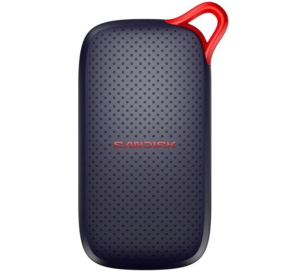 SANDISK SDSSDE31-1T00-G25 Portable External SSD - 1 TB, Black, Black, image 1 of 1