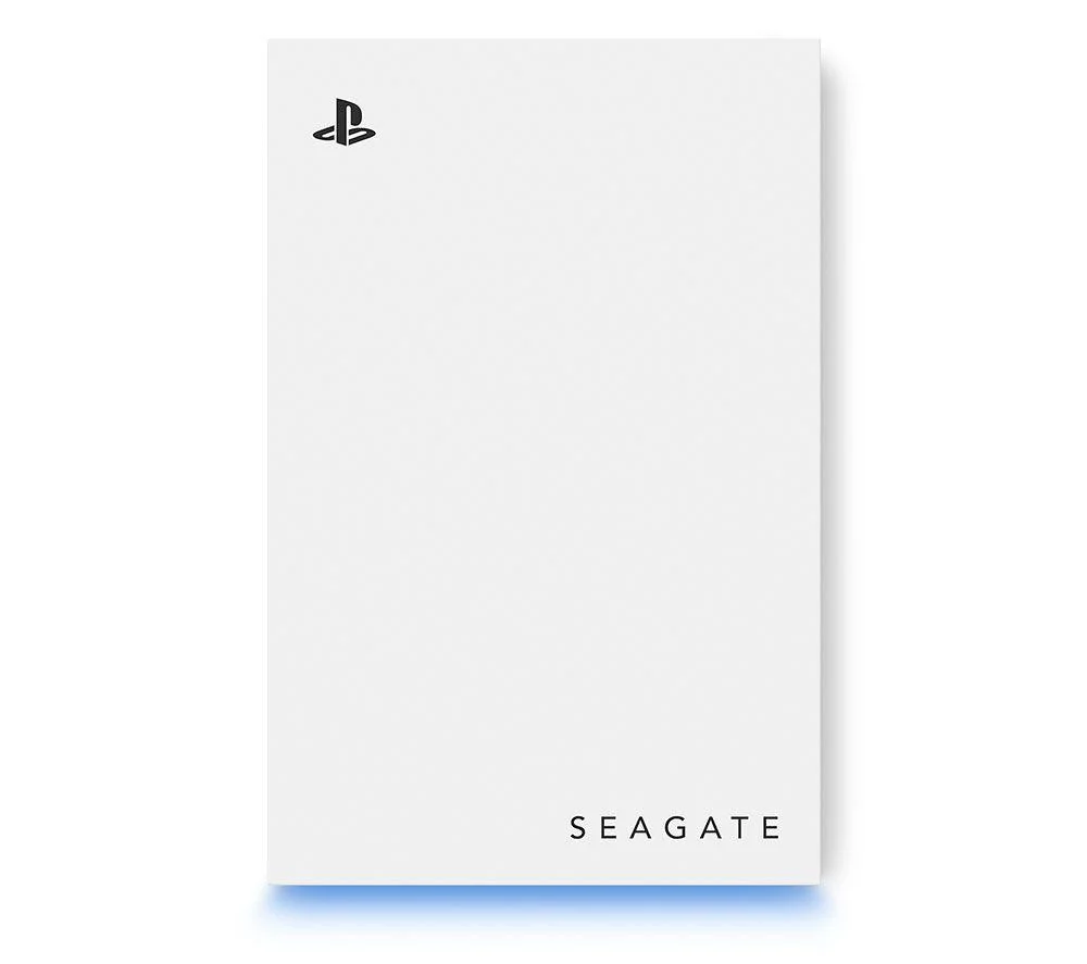 SEAGATE Gaming Hard Drive for PlayStation - 5 TB, White, White, image 1 of 1