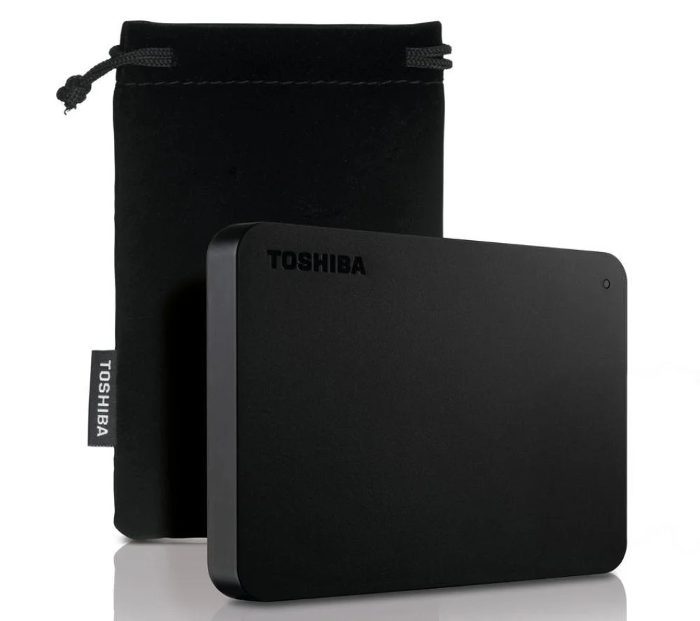 TOSHIBA Canvio Basics Portable Hard Drive - 1 TB, Black, Black, image 1 of 1