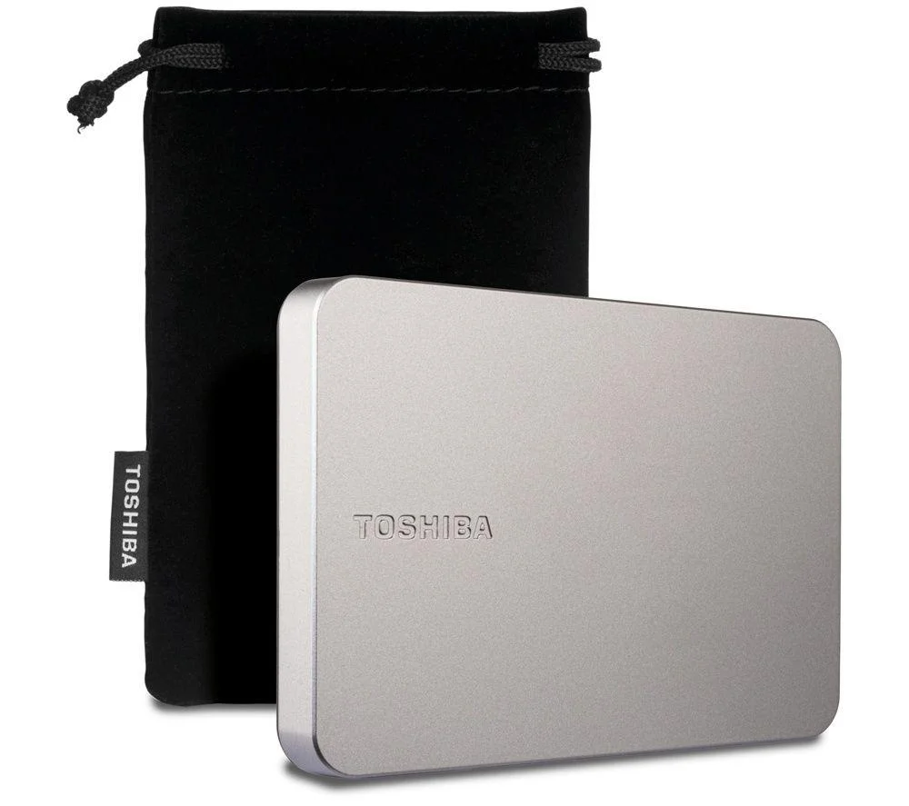 TOSHIBA Canvio Flex Portable Hard Drive - 1 TB, Silver, Silver/Grey, image 1 of 1