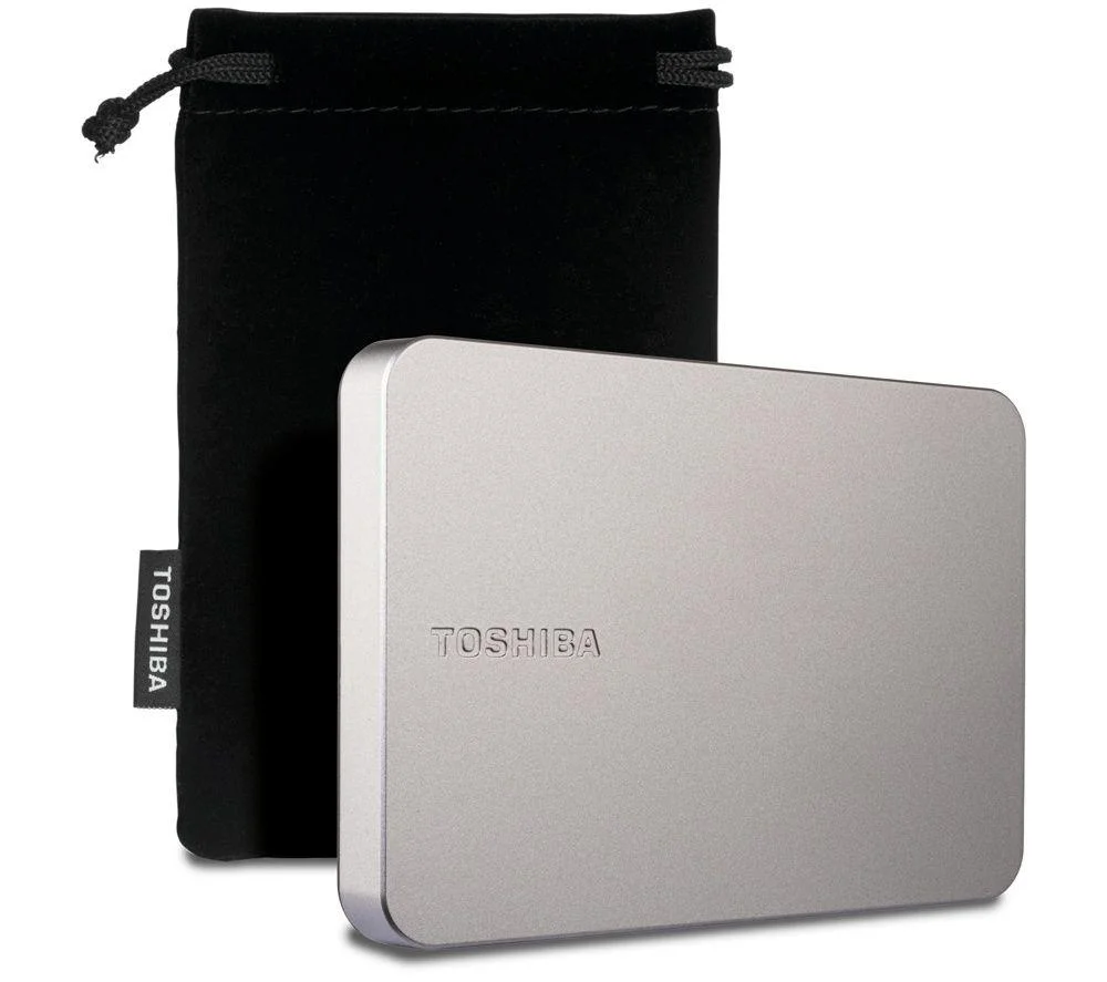 TOSHIBA Canvio Flex Portable Hard drive - 2 TB, Silver, Silver/Grey, image 1 of 1