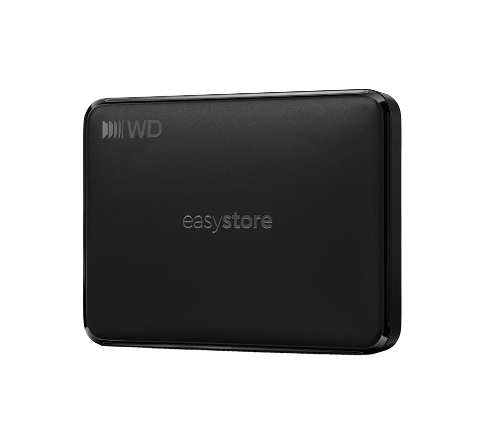 WD Easystore Portable Hard Drive - 1 TB, Black, Black, image 1 of 1