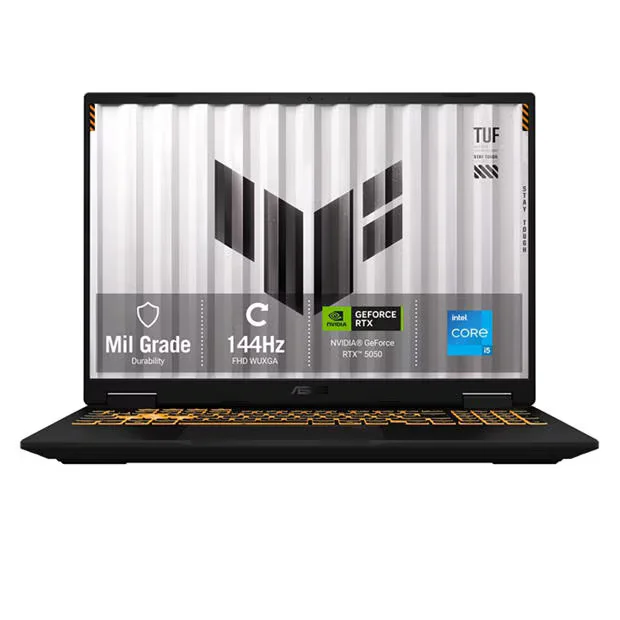 ASUS TUF Gaming 16 16 FHD+ 144Hz Gaming Laptop - Core i5-14450HX 16GB RAM 512GB SSD RTX 5050, image 1 of 1