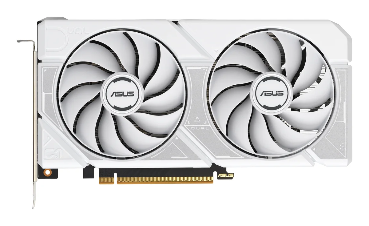 ASUS DUAL GeForce RTX 5060 8GB GDDR7 Graphics Card - White - 90YV0N16-M0NA00, image 1 of 1