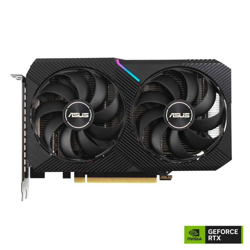 Asus Nvidia DUAL OC GeForce RTX 3060 OC V2 8GB GDDR6 PCI-Express Graphics Card - DUAL-RTX3060-O8G, image 1 of 1