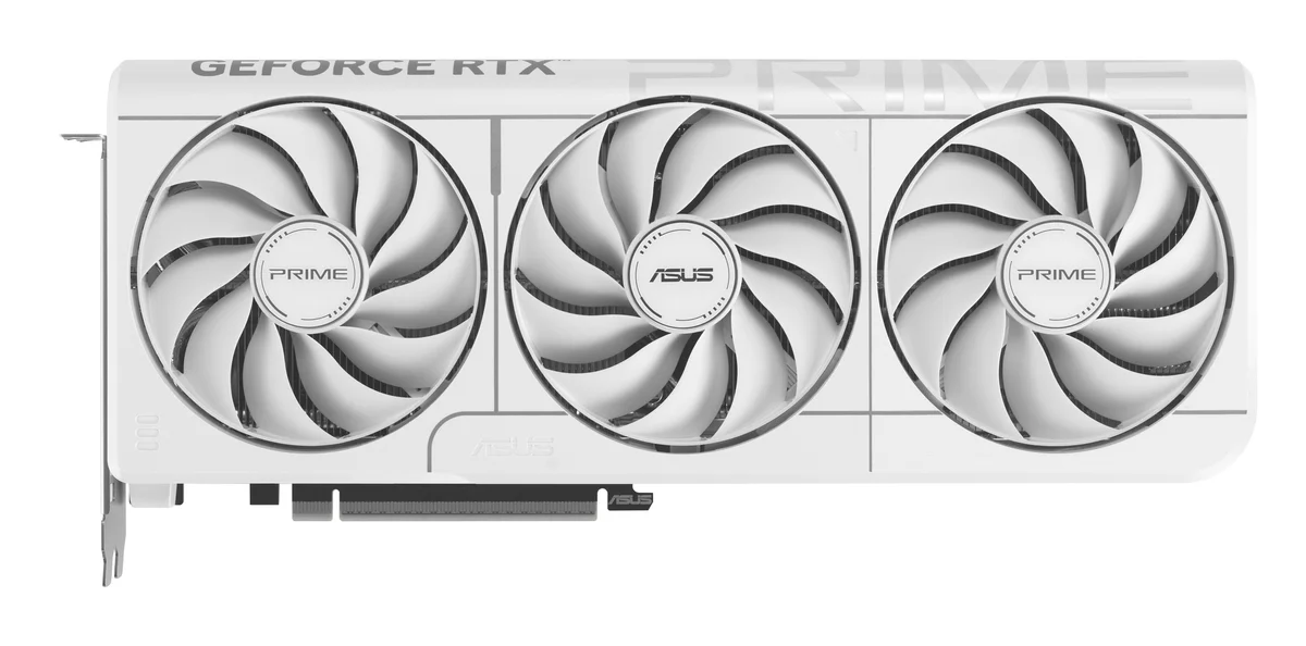 ASUS Prime GeForce RTX 5070 White OC Edition 12GB GDDR7 White SFF-Ready Graphics Card - 90YV0M19-M0NA00, image 1 of 1