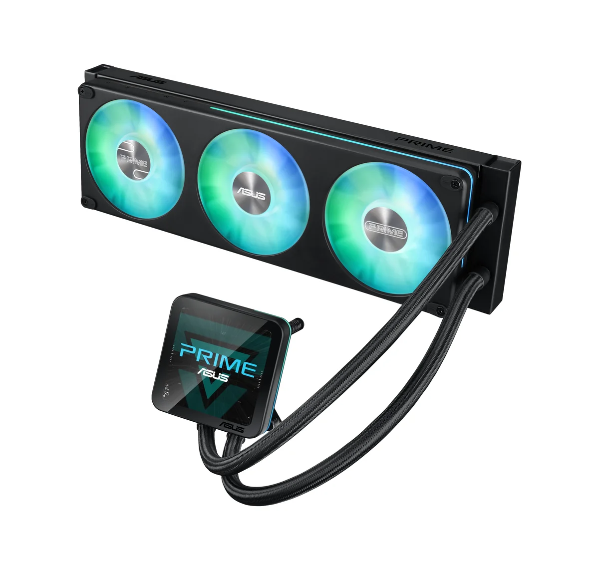 ASUS PRIME LC II 360 ARGB LCD 360mm All-in-One Liquid CPU Cooler - Black - 90RC01Q1-B0EAY0, image 1 of 1