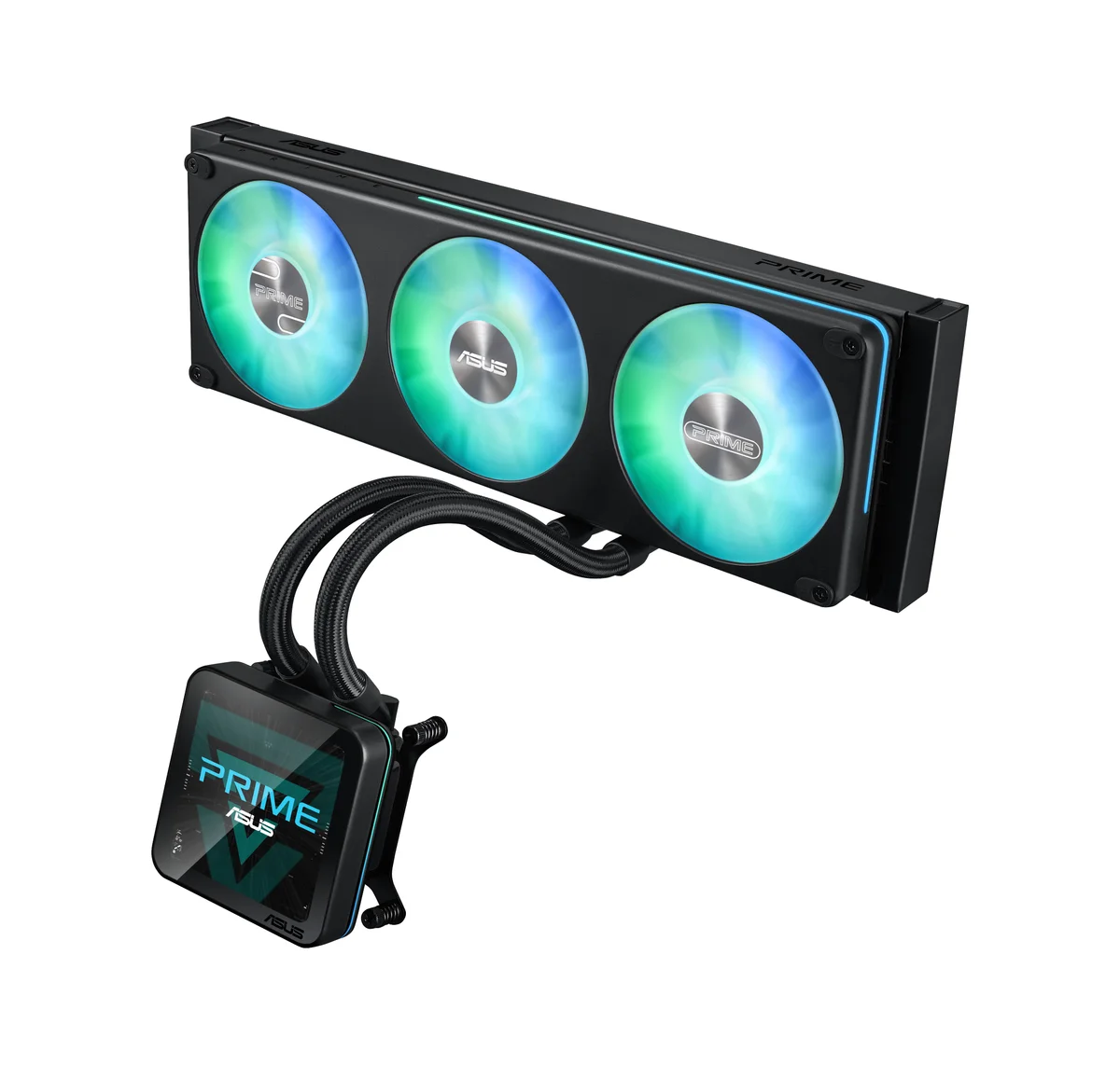 ASUS PRIME SLC II 360 ARGB LCD 360mm All-in-One Liquid CPU Cooler - Black - 90RC01W1-B0EAY0, image 1 of 1