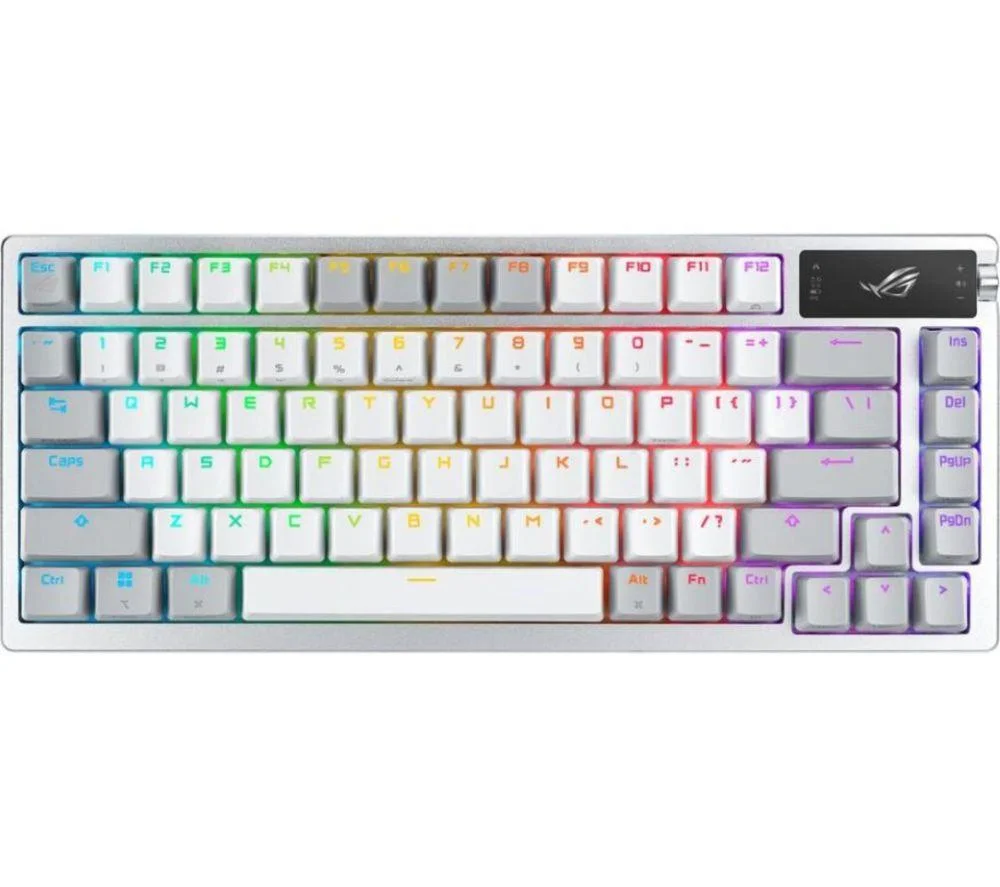 ASUS ROG Azoth Wireless Mechanical Gaming Keyboard – Moonlight White, White, image 1 of 1