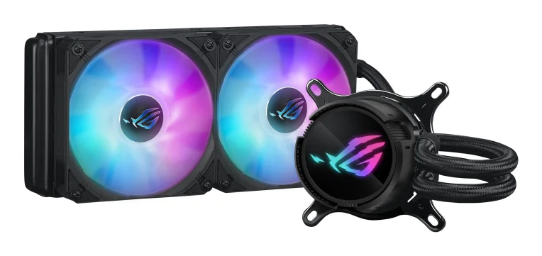 Asus ROG STRIX LC III 240 ARGB Liquid CPU Cooler - ARGB Fans, LCD Display- Black - 90RC00S1-M0UAY0, image 1 of 1
