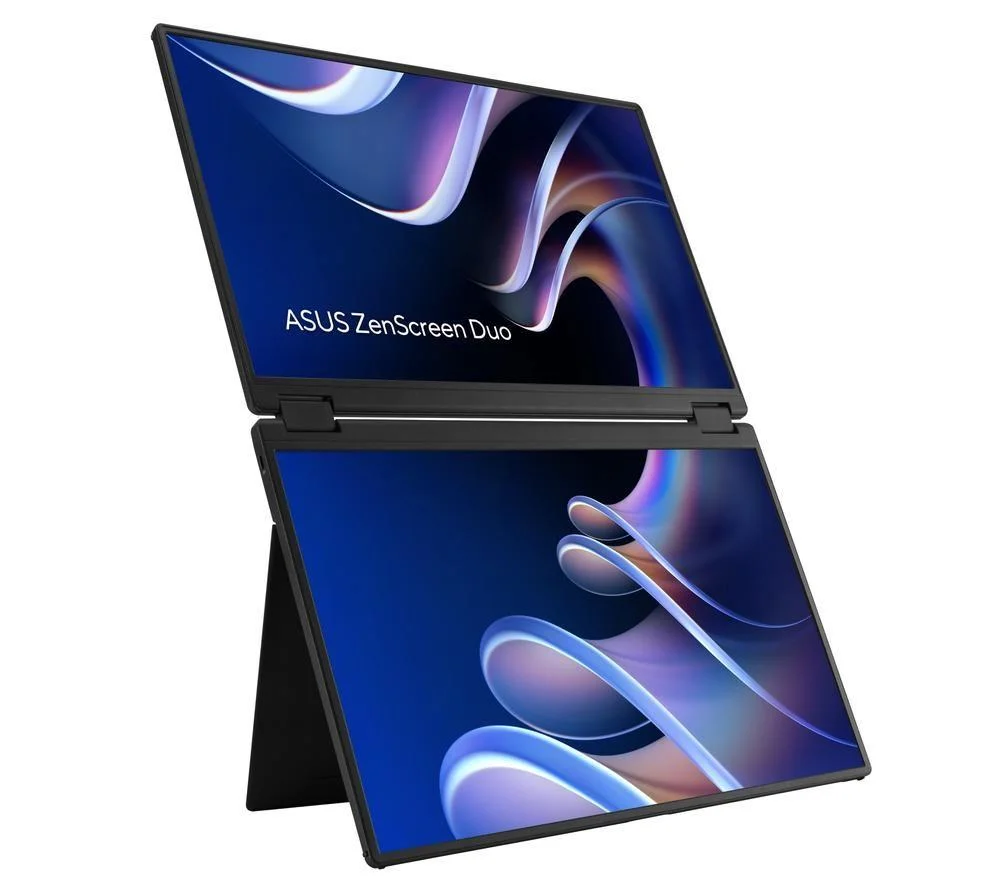 Asus ZenScreen Duo MB14FCD Full HD+ 14" IPS Foldable Monitor - Black, image 1 of 1