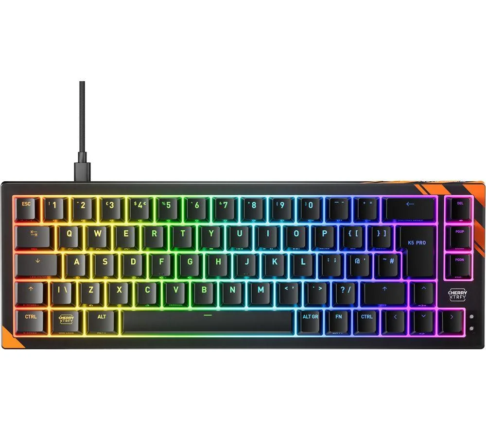 CHERRY XTRFY K5 Pro TMR Compact Mechanical Gaming Keyboard - Black, Black, image 1 of 1