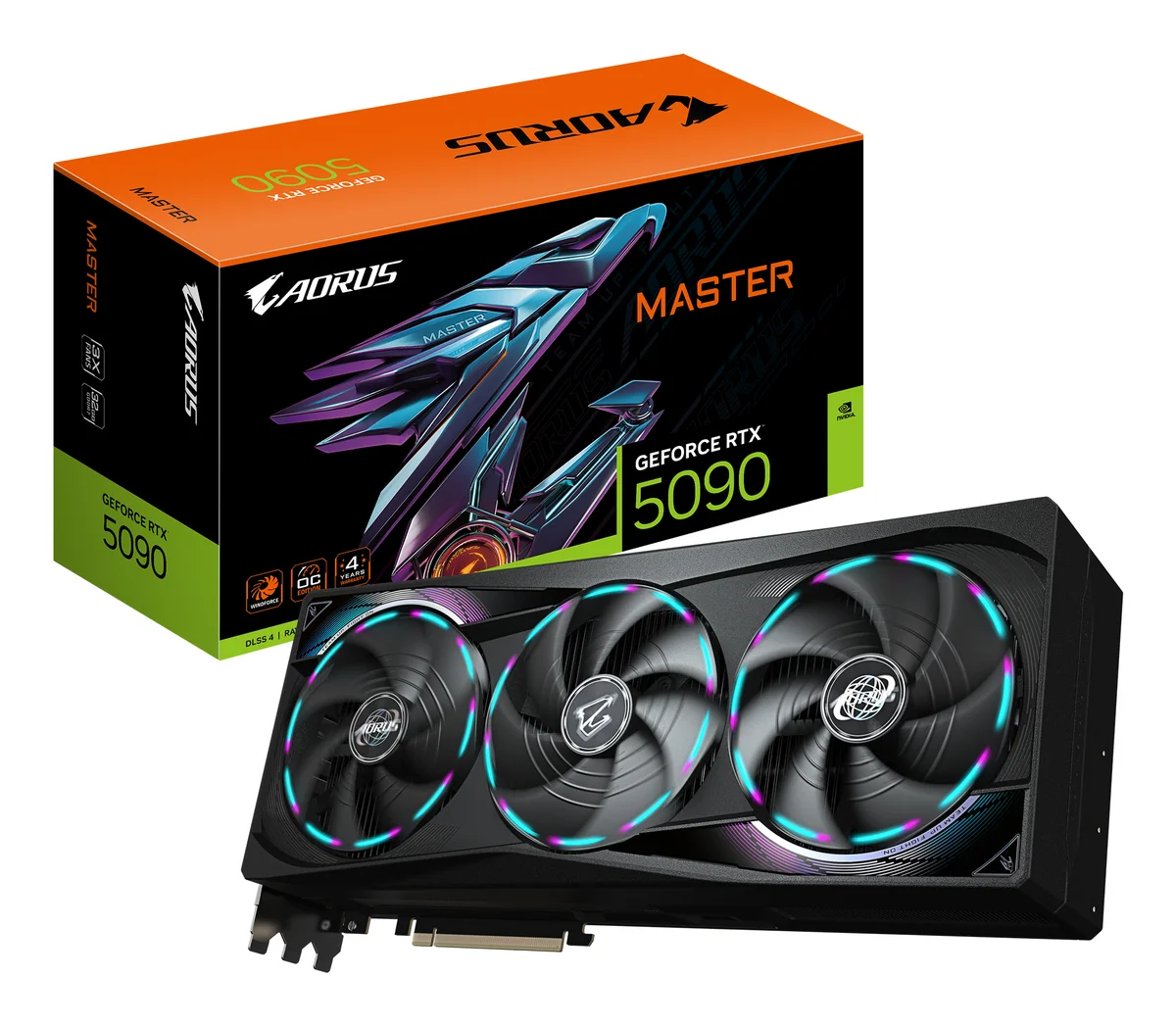 Gigabyte AORUS GeForce RTX 5090 MASTER 32G GDDR7 Graphics Card - GV-N5090AORUS M-32GD, image 1 of 1
