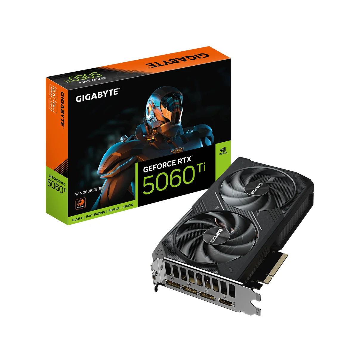 Gigabyte GeForce RTX 5060 Ti WINDFORCE 8GB Graphics Card - GV-N506TWF2-8GD, image 1 of 1