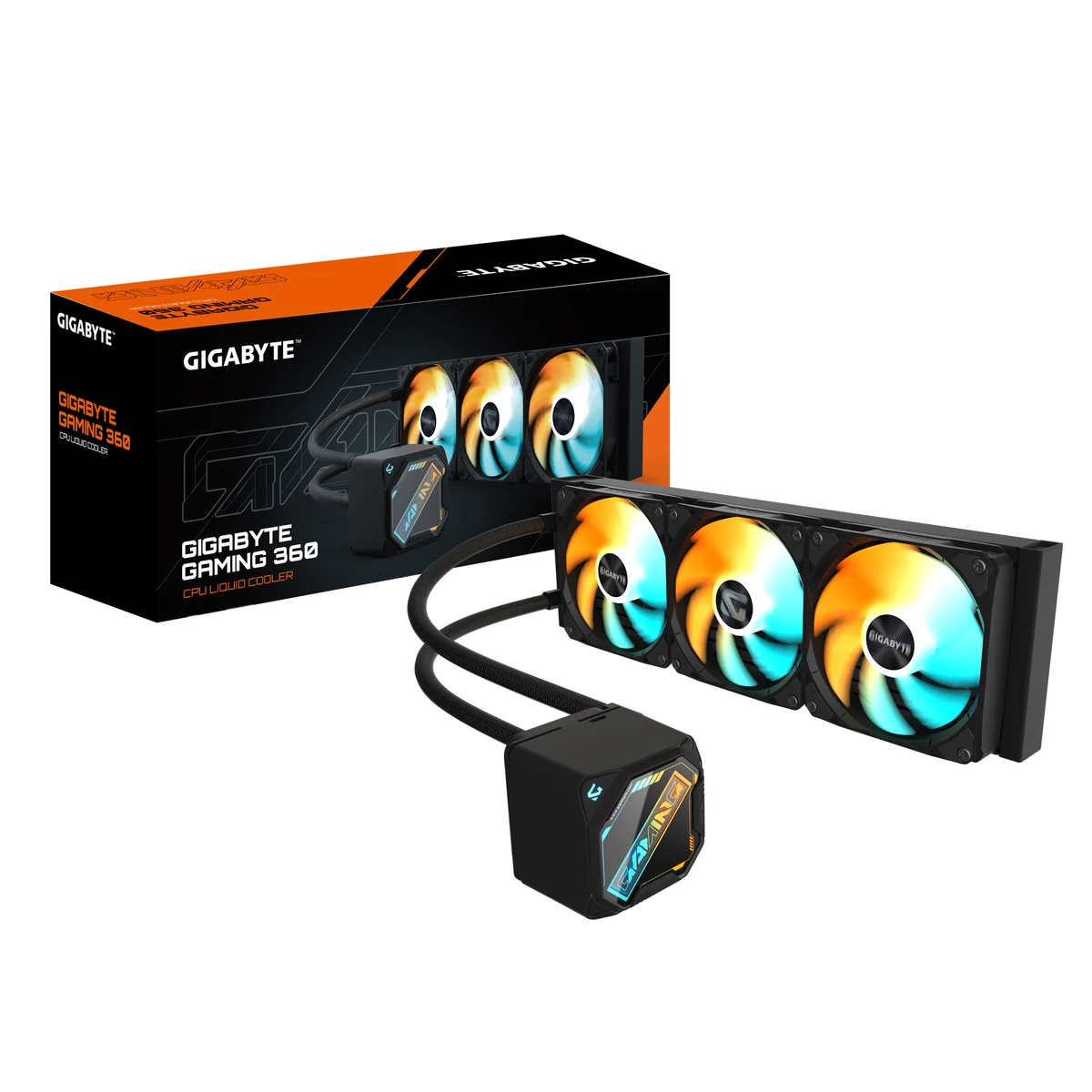 GIGABYTE GP-GIGABYTE GME 360 ARGB All-in-One Liquid CPU Cooler - Black - GP-GIGABYTE GME 360, image 1 of 1