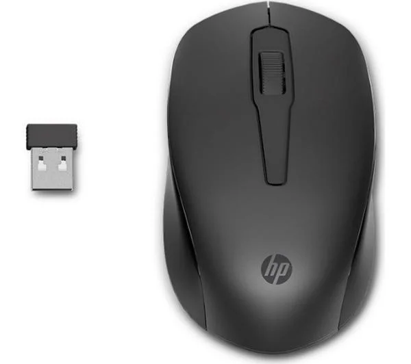 HP 150 Wireless Optical Mouse, Black, image 1 of 1