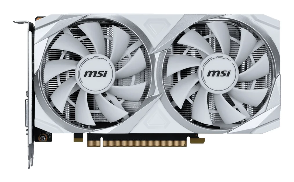 MSI GeForce RTX 3050 VENTUS 2X XS WHITE 8G OC Dual Fan Graphics Card, image 1 of 1