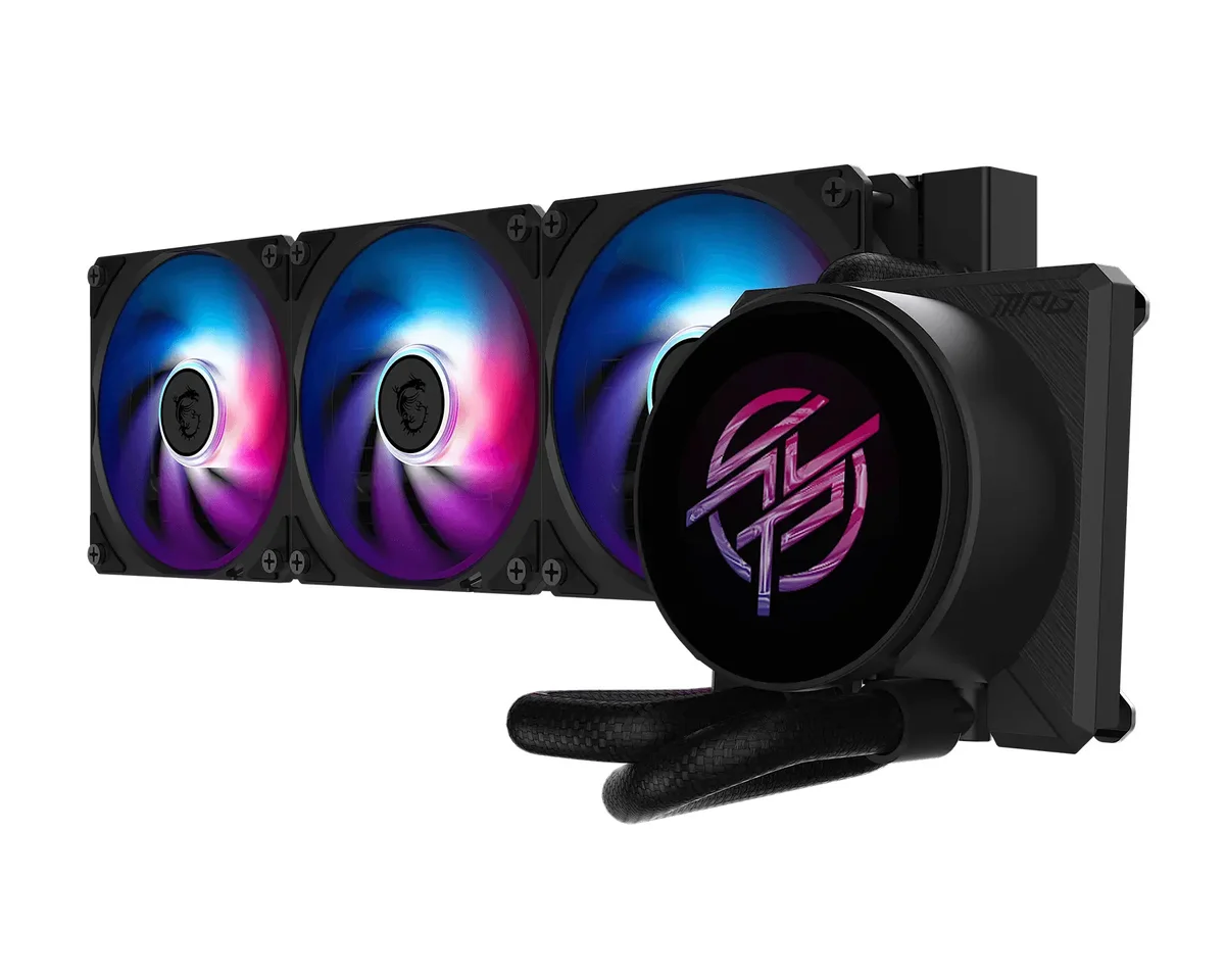 MSI MPG CoreLiquid P22 360 360mm ARGB All-in-One Liquid CPU Cooler with 2.1" LCD - Black - MPG CORELIQUID P22 360, image 1 of 1