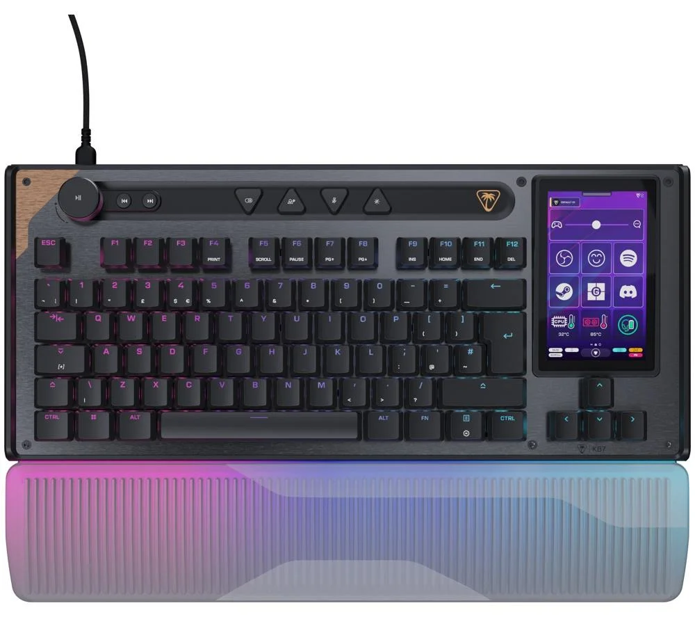 TURTLE BEACH Command Series KB7 Mechanical Gaming Keyboard - Black, Black, image 1 of 1